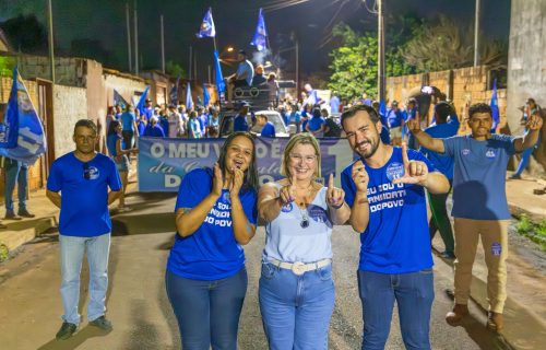 A 7 dias das eleições, deputada participa de caminhada em Delta com Leriane e Luisinho (2)